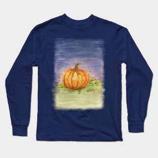 Watercolor Pumpkin Patch Long Sleeve T-Shirt